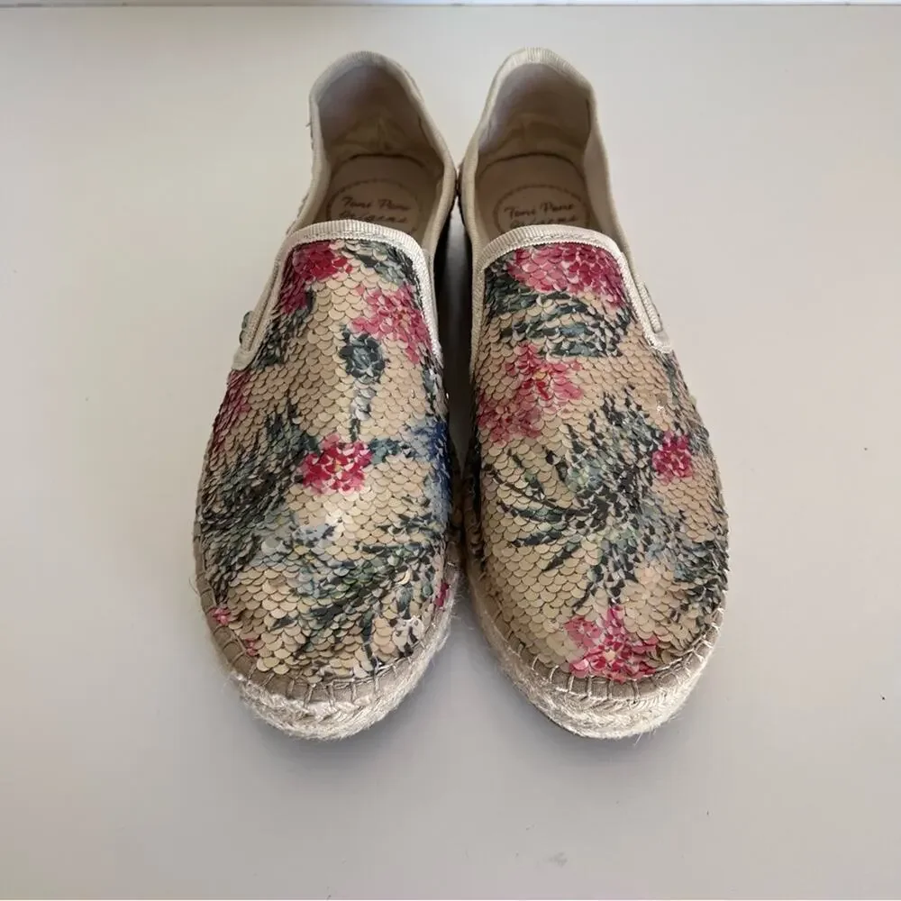 Toni Pons Sequined Multi-Color‎ Slip-On Espadrilles